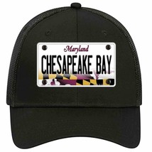 Chesapeake Bay Maryland Novelty Black Mesh License Plate Hat - £23.17 GBP
