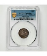 1814 10C Argent Dime PCGS Classé Véritable XF Détail Surfaces Lissé Peti... - $878.05