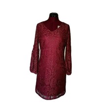 NY Collection Petite Shift Dress Women Lace Illusion Sleeve Size Petite ... - £32.32 GBP