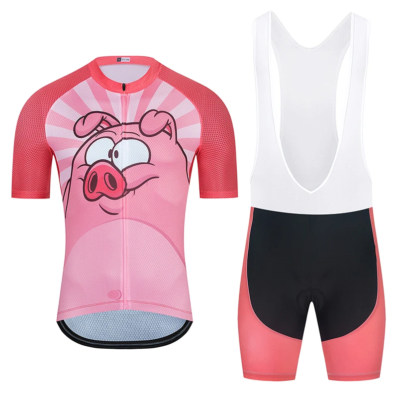 CASKYTE Cycling Outfit Funny  Cycling Jersey Bib Sets Men Woman Cyclist Outfit C - £104.43 GBP