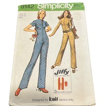 Simplicity 9142 Vintage Sewing Pattern Misses Jumpsuit Size 12 Bust 34 1... - $9.60