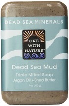 One With Nature Dead Sea Mud Minerals Soap, 7 Ounce - £16.85 GBP