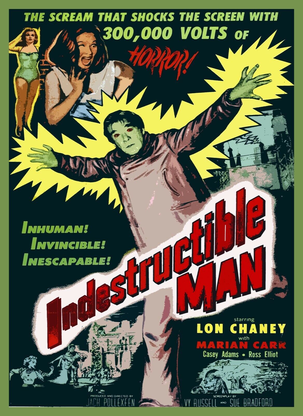 Decorative Poster.Interior wall art room design.Indestructible green Man.11490