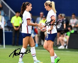 Alex Morgan Lindsey Horan Signed Photo 8X10 Rp Autograph Picture Uswnt Captains - £15.94 GBP