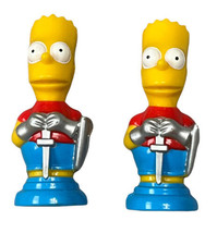 The Simpsons 3-D Checkers Board Game Pieces Lot Of 2 Bart Simpsons Only - £17.40 GBP