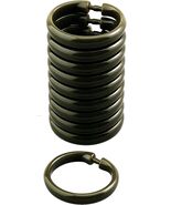 12-Piece Plastic Shower Curtain Rings – Dark Olive Green - $6.92