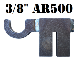 1pc 3/8&quot; AR500 Hardened Steel Shooting Target T-Post Hook - Metal Range ... - $29.69