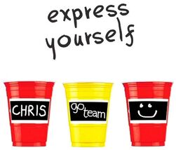 It's My Solo Cup Scratch &amp; Personalize 22 count rOund PARTY CUPS RED 18 ... - $23.28