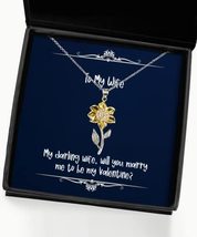 Joke Wife, My Darling Wife, Will You Marry me to be My Valentine, Fun Sunflower  - £39.03 GBP