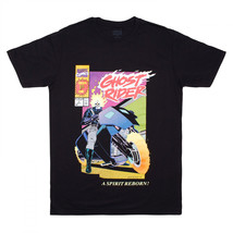 Ghost Rider &quot;A Spirit Reborn&quot; Marvel Comic Cover T-Shirt Black - $31.98+