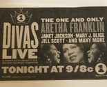 Aretha Franklin Divas Live Vintage Tv Ad Advertisement Janet Jackson TV1 - £4.72 GBP