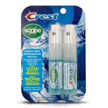 Crest Breath Mist with Scope Long Lasting Peppermint 2 7mL Bottles - £8.54 GBP