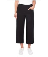 S.C. &amp; Co. Womens Pants Black Cropped Wide Leg Tummy Control Pull-On Mid... - $54.69 CAD