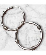 Vintage Sterling Silver Hoop Earrings - €31,44 EUR