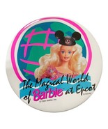 Magical World of Barbie Disney 1994 EPCOT Pin Button Mickey Ears Mattel - £14.53 GBP