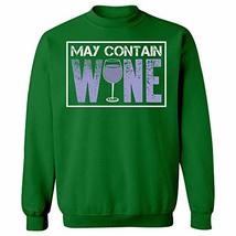 Kellyww May Contain Wine Funny Drinking - Sweatshirt - £43.81 GBP