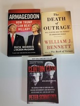 Clinton Cash- The Death of Outrage- Armageddon Political Book Lot - £7.98 GBP