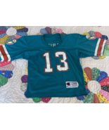 Vintage Dan Marino 90&#39;s  Miami Dolphins Jersey Child kids 13 Large 14-16 - $624.75 MXN