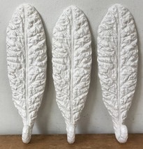 Set Lot 3 Gregg F Moore Lettuce Leaf Shaped Ceramic Wall Hooks - $990.00