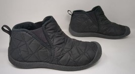 Keen Women’s Howser Black Ankle Boots Size 10 M Quilted Sherpa Faux Fur Insole - £39.10 GBP