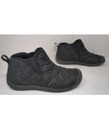 Keen Women’s Howser Black Ankle Boots Size 10 M Quilted Sherpa Faux Fur Insole - $49.49