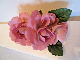 LAVENDER PINK FLOWER Silk Fashion PIN - Vintage Corsage, Clothing Accessory - £4.31 GBP