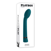 Playboy On The Spot Rechargeable Silicone G-Spot Vibrator Deep Teal - £58.20 GBP