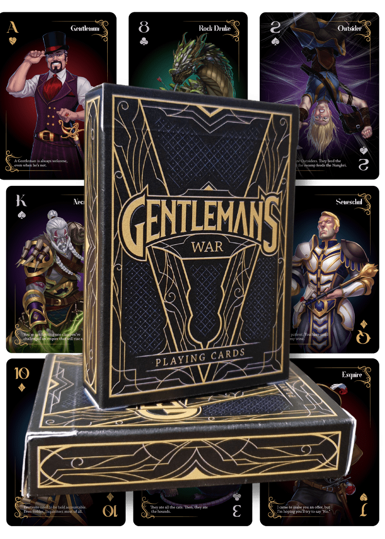 Viridian Gate Online Gentleman's War Playing Card Starter Kit / Set / RPG GAMING - $29.69