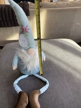 NEW Easter Bunny Gnome Spring Home Decor Shelf Sitter Plush Knit Easter Eggs - £22.77 GBP
