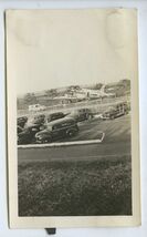 SNAPSHOT from Album * Parking lot with cars Airplane in back being loaded - $8.86