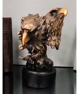 Majestic Mighty 2 American Bald Eagle Heads With Talons Bronzed Resin Fi... - $77.90 CAD