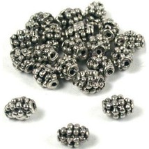 20 Bali Beads Oval Antique Necklaces Bracelets Parts - £14.95 GBP