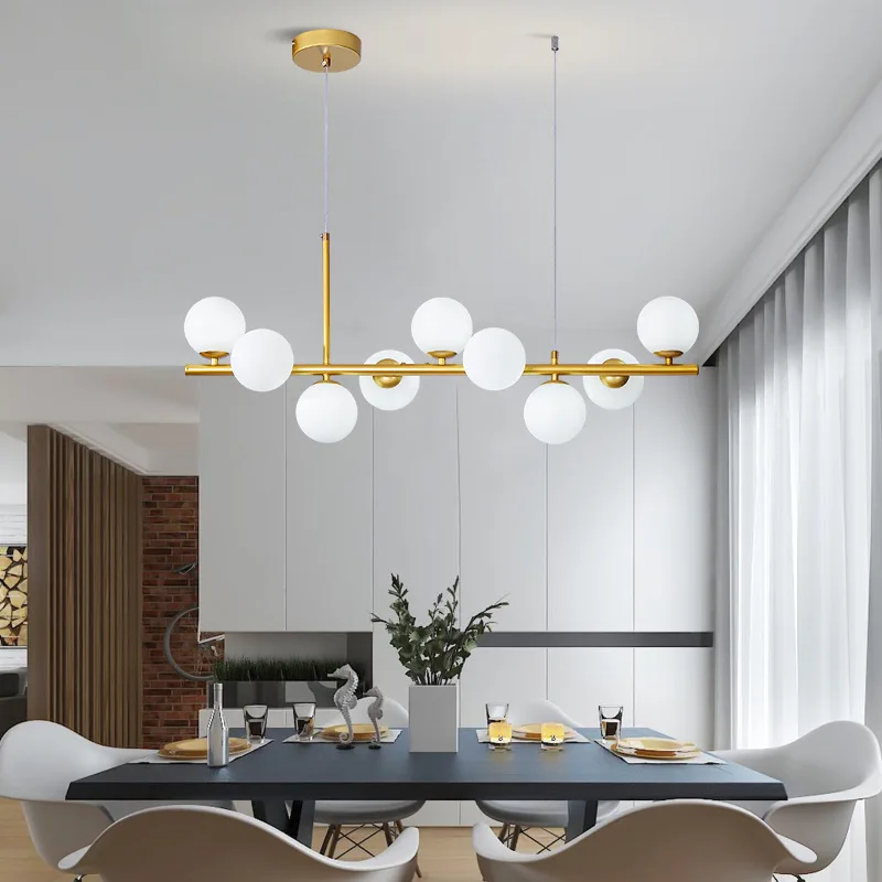 Nordic restaurant chandelier led Ceiling Hanging Light creative living room - $68.60+