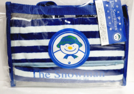The Snowman Towel with Vinyl Bag Rare Old Face Towel Hand Towel - £44.18 GBP