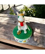 Schmid Share A Hug Rabbit Playing Croquet Music Box “We’ve Only Just Beg... - $38.27 CAD