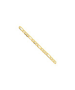 Finest Gold 2.5 mm x 10 in. 14K Yellow Gold Semi-Solid Figaro Chain - $3,748.15 MXN
