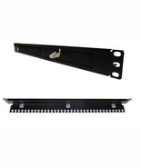1U 19&quot; horizontal cable management panel with brush entry &amp; organizer ge... - $12.95