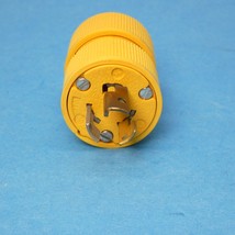 GE GLD0711 Male Locking Plug NEMA L7-15P 2P/3W 15 Amp 277 VAC Yellow New - $3.99