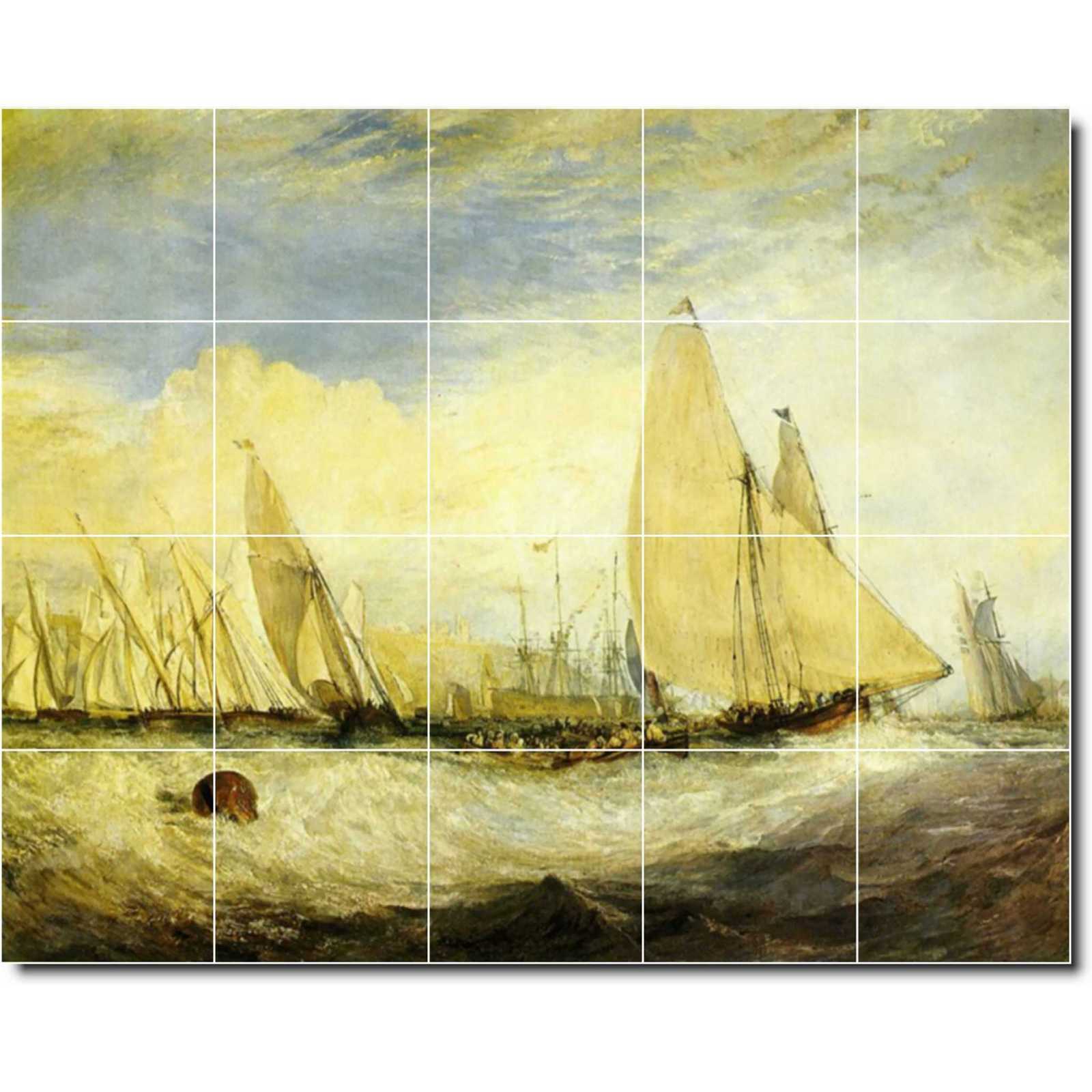 Turner joseph east cowes castle the seat of j. nash esq. the regatta beating to windward