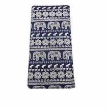 Blue Elephant Women&#39;s Flat Fold Wallet Card Holder Boho - $13.27