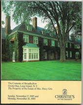 Christie&#39;s Auction Catalog Nov. 17, 18 1985 Broadhollow Estate Long Island NY - £3.94 GBP