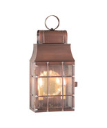 Irvin&#39;s Country Tinware Washington Wall Lantern in Antique Copper - £357.72 GBP