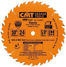 P10024 Itk Plus 10-Inch 24-Teeth 5/8-Inch-Bore Circular Ripping Saw Blade - £69.19 GBP