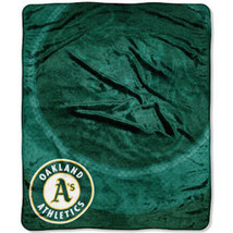 MLB Oakland Athletics A&#39;s Plush Throw Blanket 50&quot; x 60&quot; Retro Series - £26.11 GBP