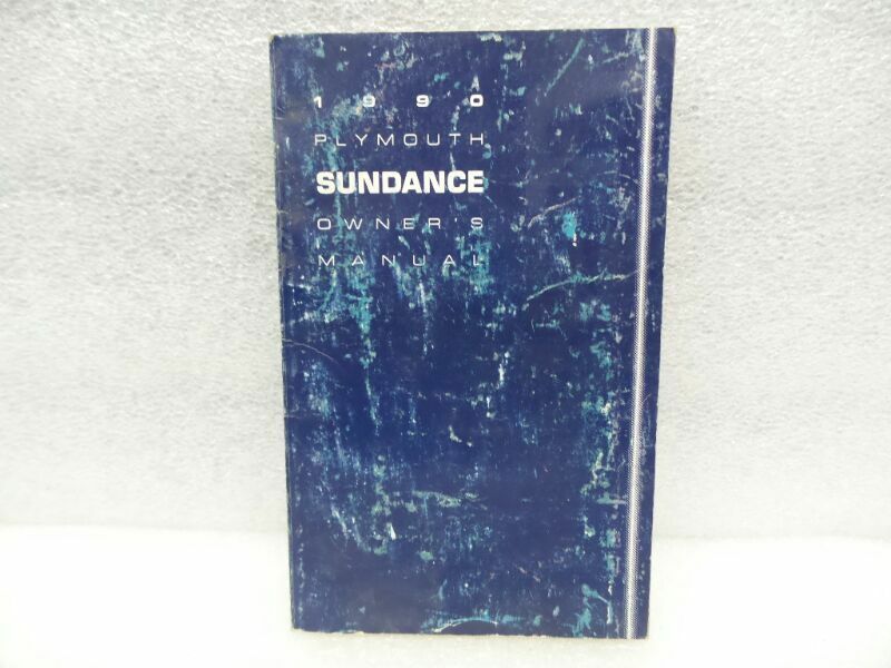 PLYMOUTH SUNDANCE  1990 Owners Manual 16647 - $12.86