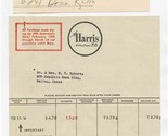 A Harris Department Store Customer Receipt Statement Envelope Dallas TX ... - £38.10 GBP
