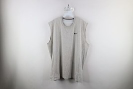 Vtg Nike Mens 2XL XXL Travis Scott Mini Swoosh Sleeveless T-Shirt Heather Gray - £34.84 GBP