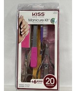 KISS Professional Manicure 20 Piece Kit  51047 Nail Brush Clipper Files ... - $11.22 CAD