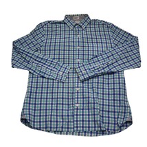 Bonobos Shirt Mens Large Blue Plaid Long Sleeve Button Up Casual Dress - $18.69