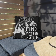 UV-Resistant Outdoor Pillows - Black and White Mountain Tent Design - Va... - £25.10 GBP+